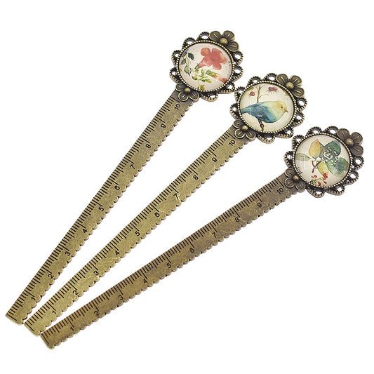 Multi-function Vintage Metal Ruler