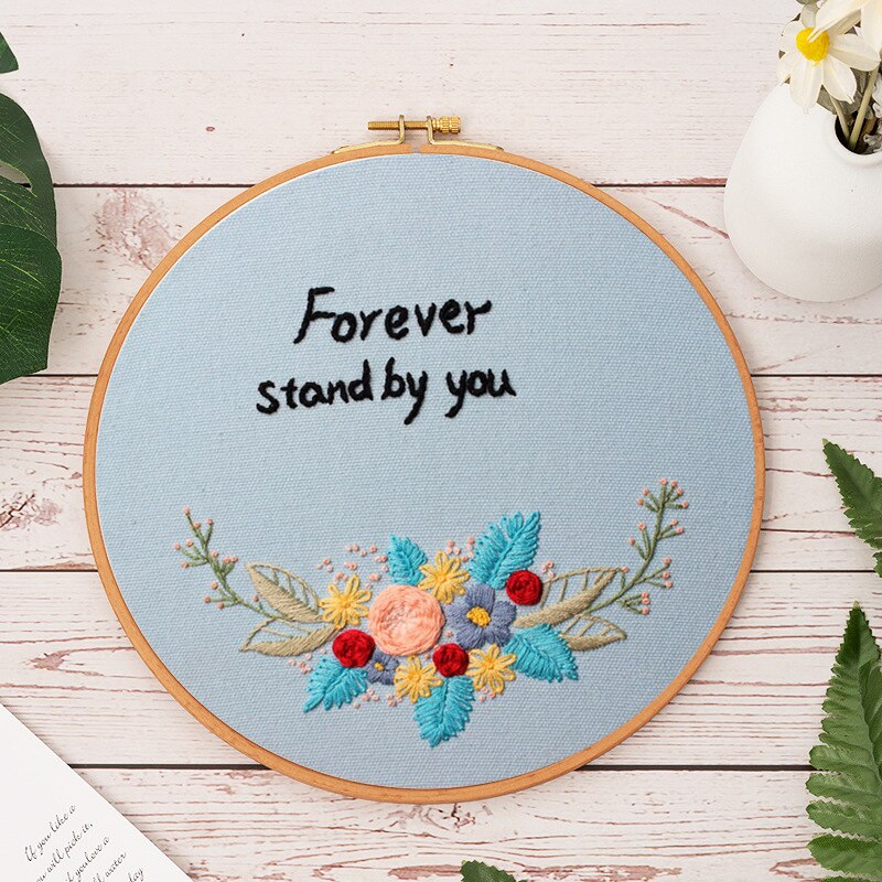 Flower Pattern Embroidery Kit