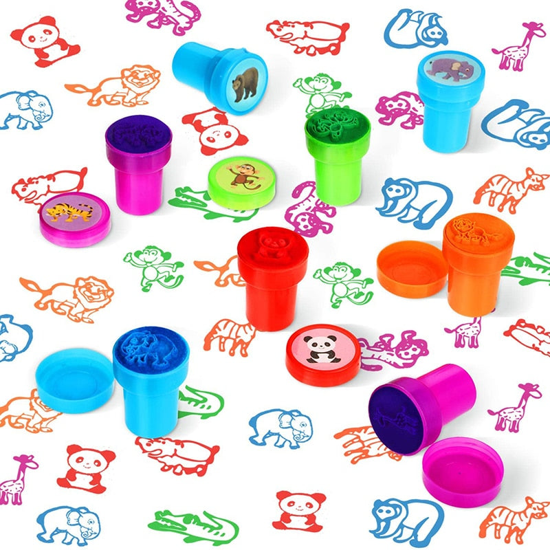 10pcs Assorted Stamps for Kids