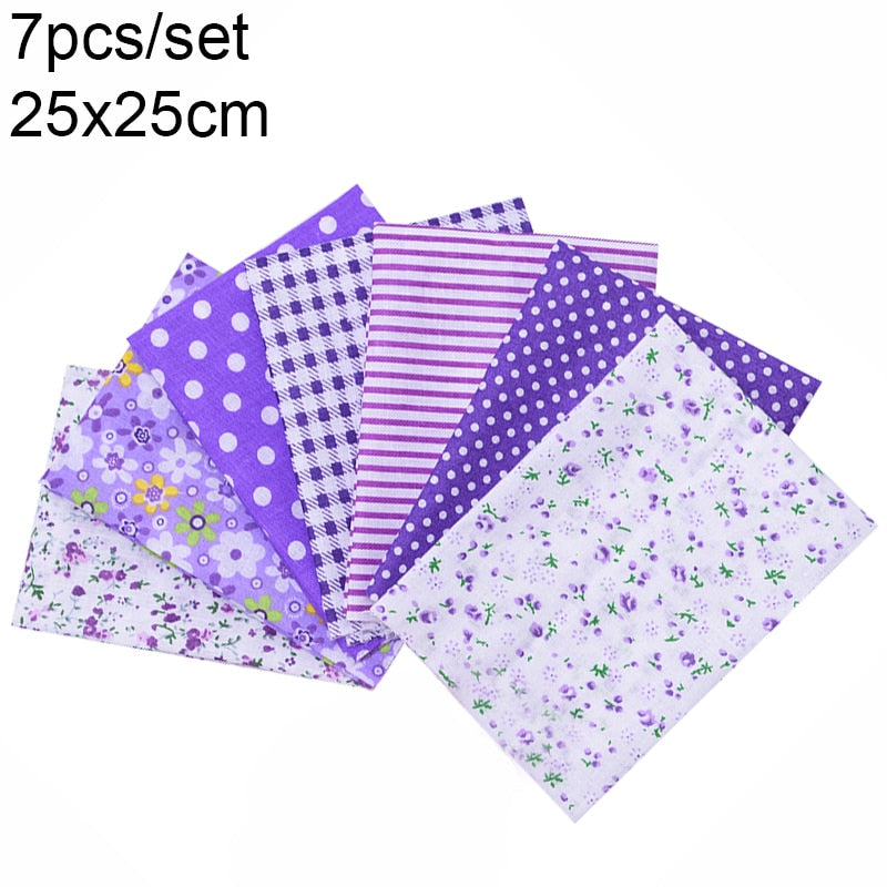 7-50pcs Assorted Floral Printed Cotton Fabric