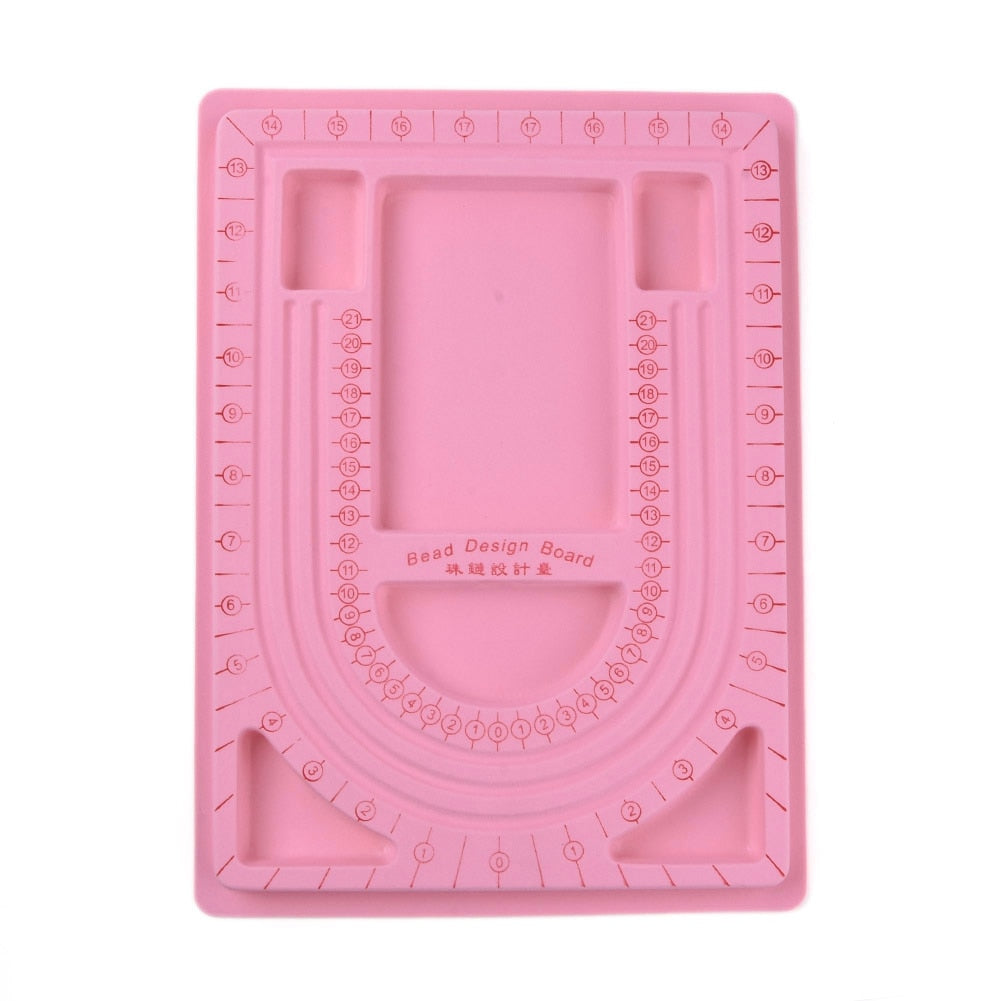 Plastic Artistry Bead Board (pink or grey)