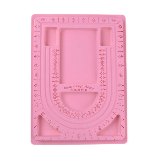 Plastic Artistry Bead Board (pink or grey)