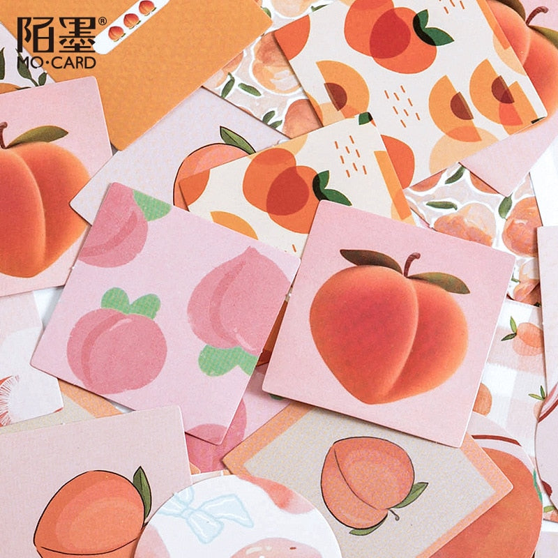 Cute Peach Decorative Stickers (46/box)