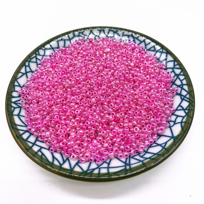 Czech Glass Seed Beads (size and color options, 200/500/1000 per pack)