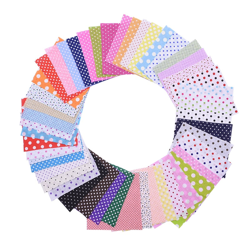 50pcs Colorful Cotton Fabric Squares