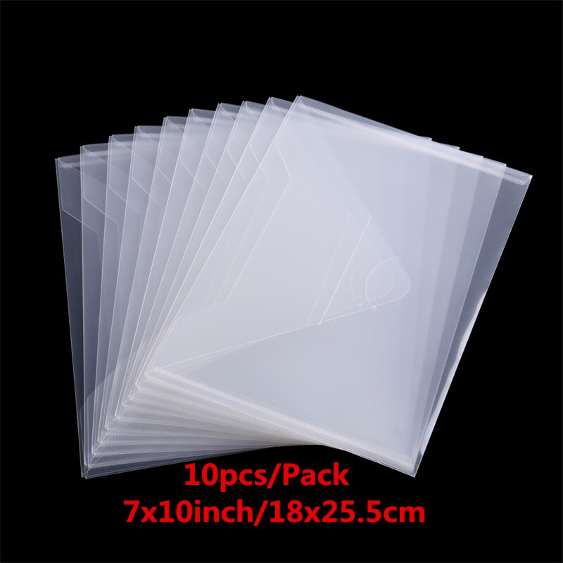 Transparent Plastic Folder Storage Bags (size options, 1 or 2 pack)