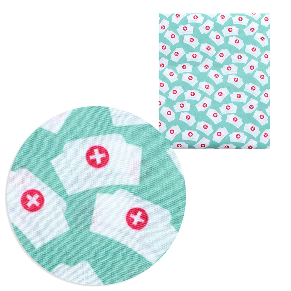 Healthy Nurse Polyester Cotton Fabric