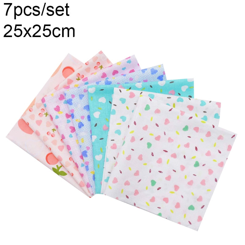 7-50pcs Assorted Floral Printed Cotton Fabric