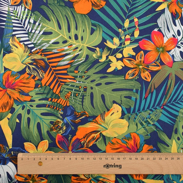 Tropical Printed Cotton Fabric