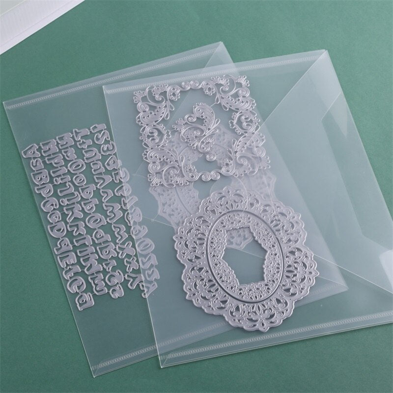 Transparent Plastic Folder Storage Bags (size options, 1 or 2 pack)