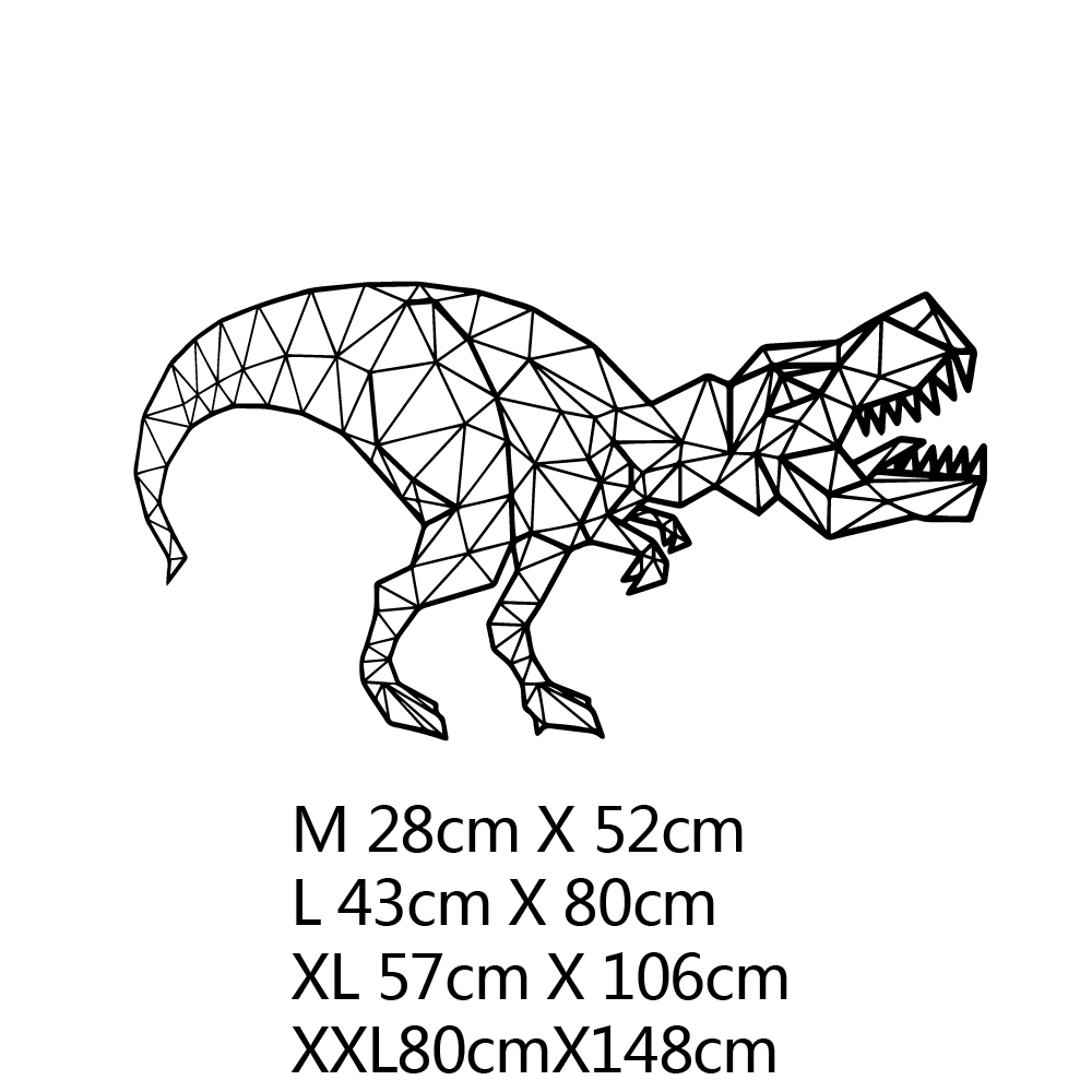 Geometric Tyrannosaurus Wall Stickers