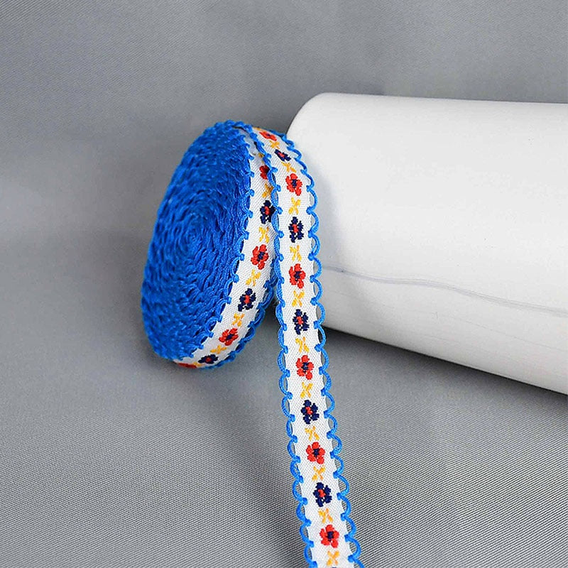 5Yard Flower Embroidered Lace Trim Ribbons