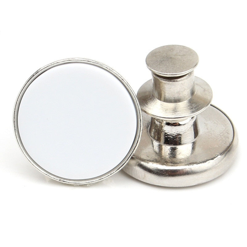 2PCs Snap Fastener Metal Buttons