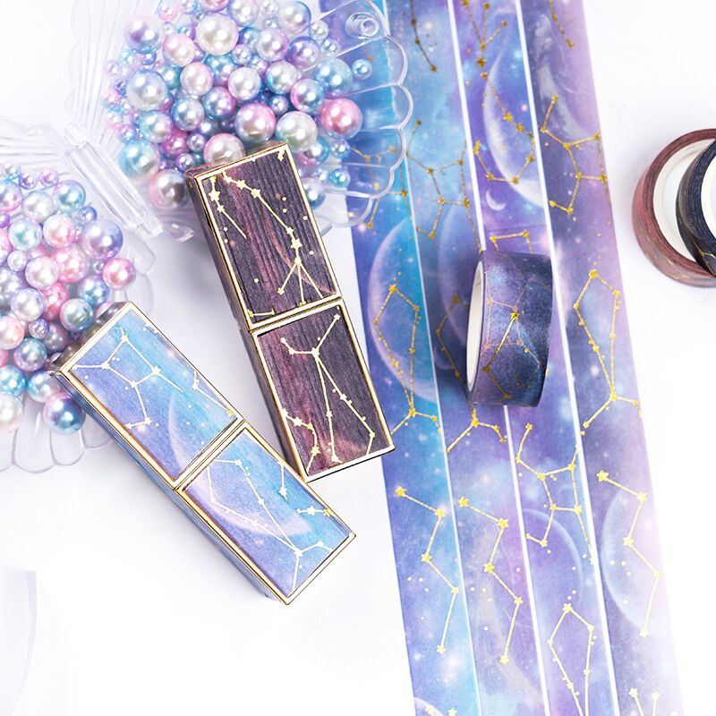 Decorative Starry Sky Tape (4 rolls/pack, style options)