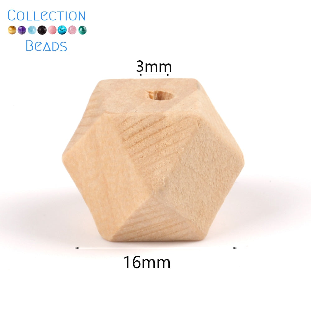 Natural Wood Beads (size options)