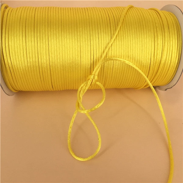 Braided Macrame Silk Cord Rope (10m, color options)