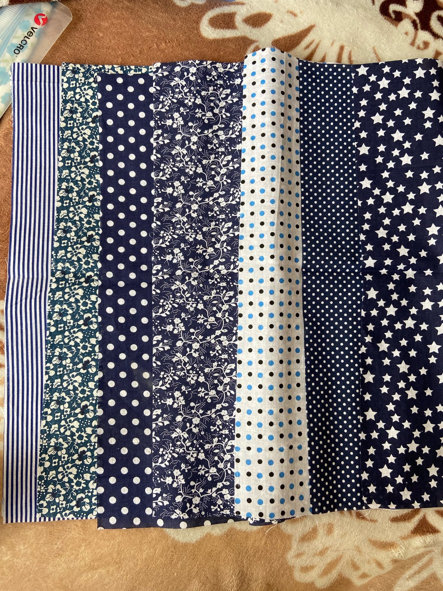 Patterned Cotton Fabric 7pc/pack