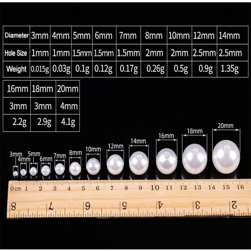 Imitation Pearl Beads (100/500/1000 pack)