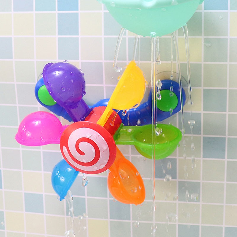 Baby Bath Toys Colorful Waterwheel