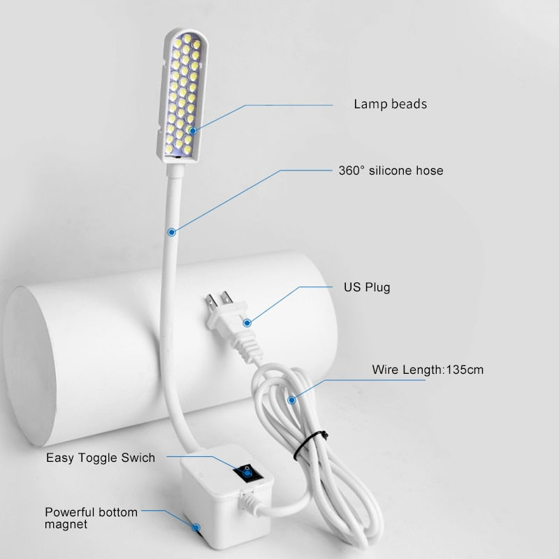 Bright Sewing Machine Light -  Multifunctional Flexible Work Lamp