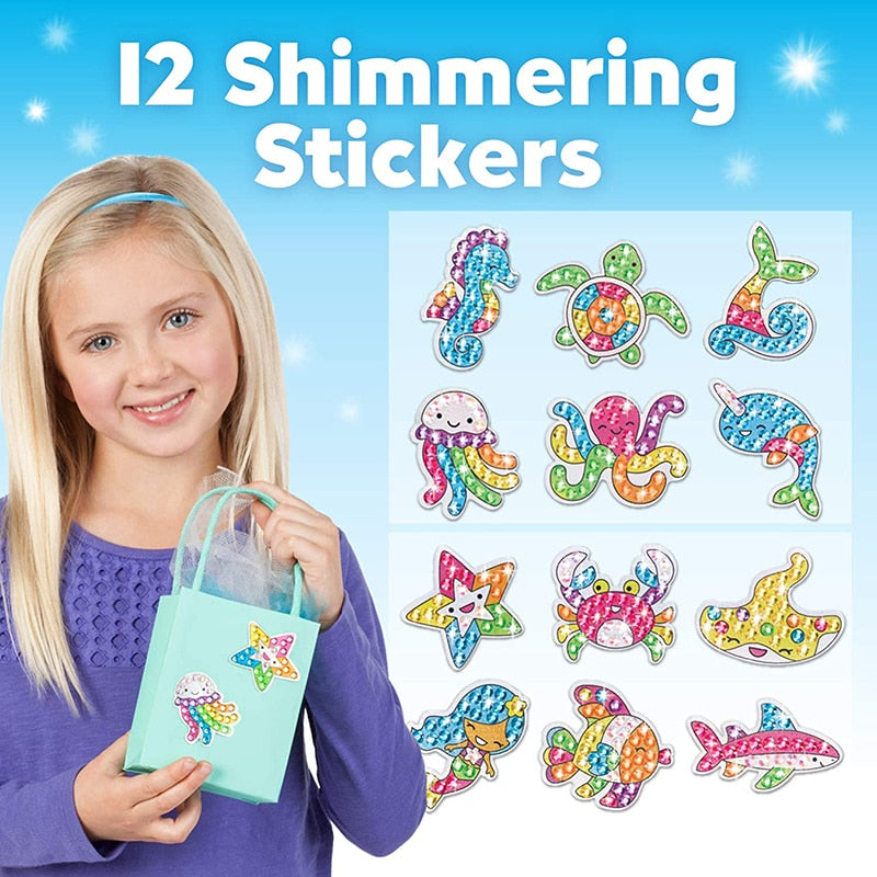 Kids Diamond Painting Stickers 12/kit