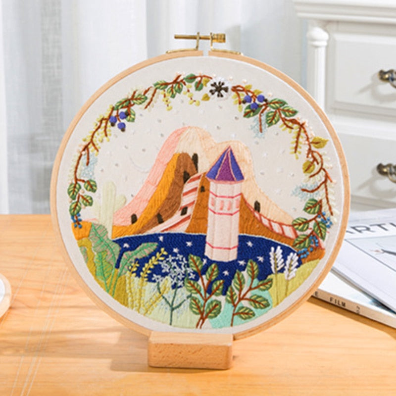 Scenery Patterns Embroidery Kit