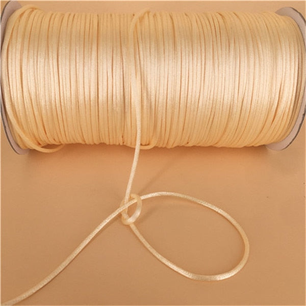 Braided Macrame Silk Cord Rope (10m, color options)