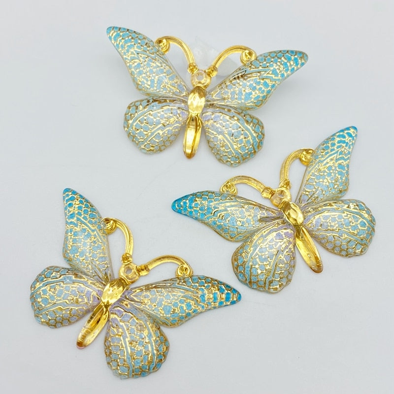 Mini Shiny Butterfly Flatback (color options)