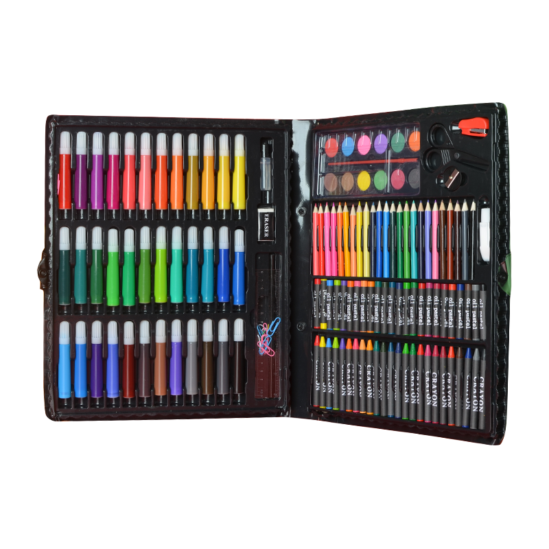 Kids Art Set Includes Watercolor Paints/Pen/Crayon/Oil Pastels (150 pieces/set)