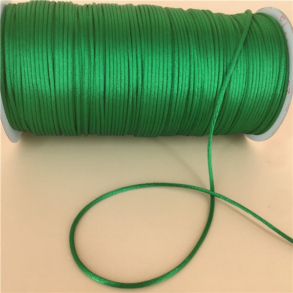 Braided Macrame Silk Cord Rope (10m, color options)