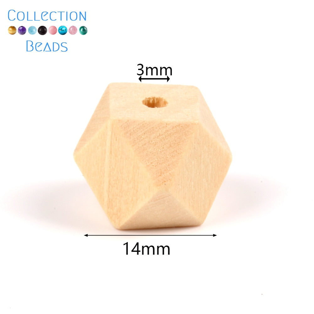 Natural Wood Beads (size options)