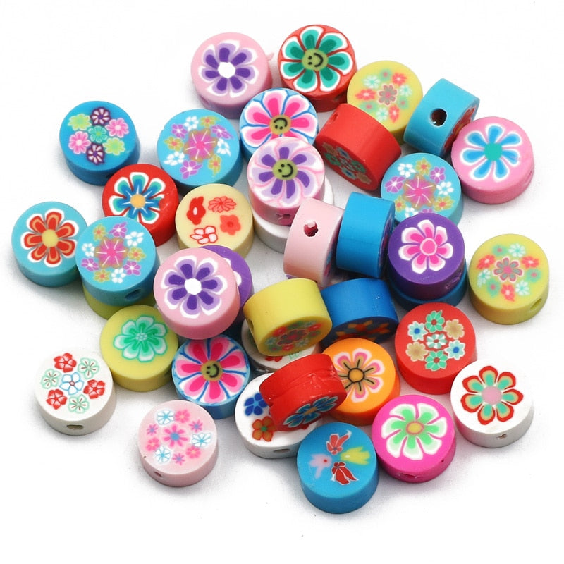 Mixed Polymer Clay Beads (color/style options)