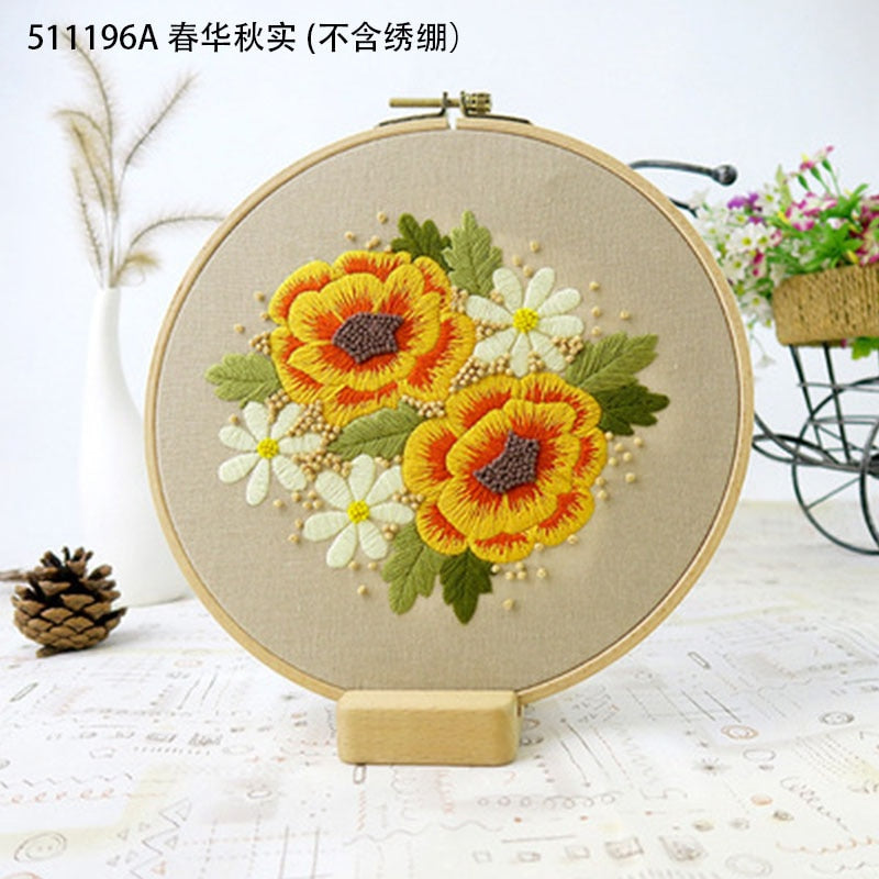 Flower Embroidery Kit