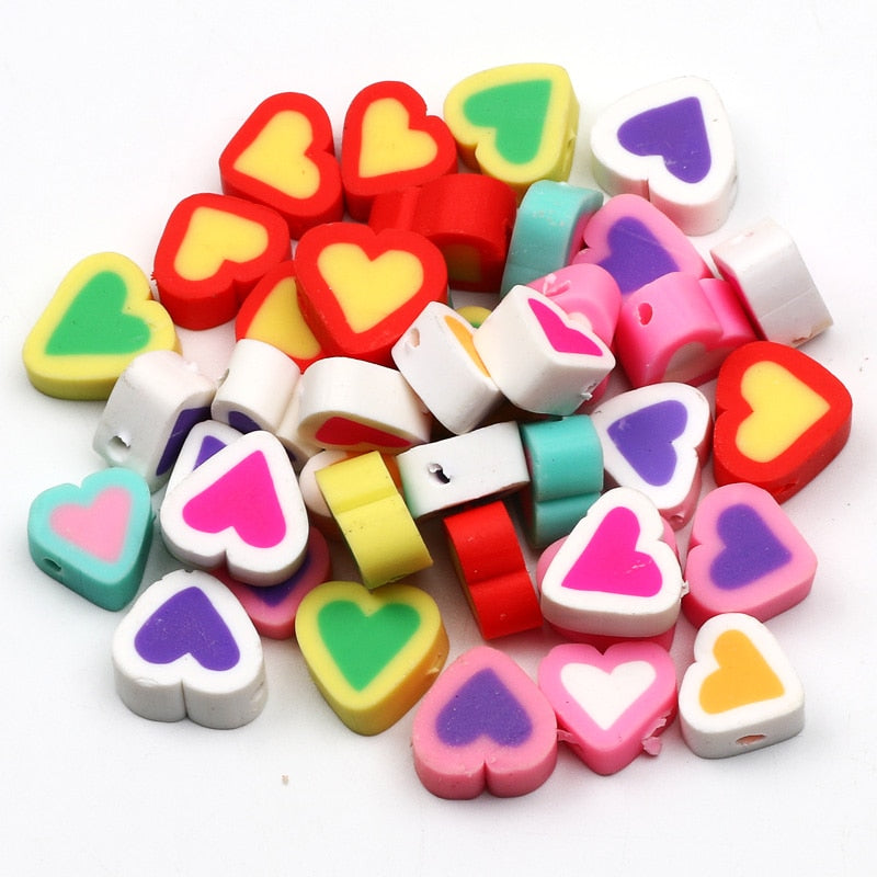 Mixed Polymer Clay Beads (color/style options)