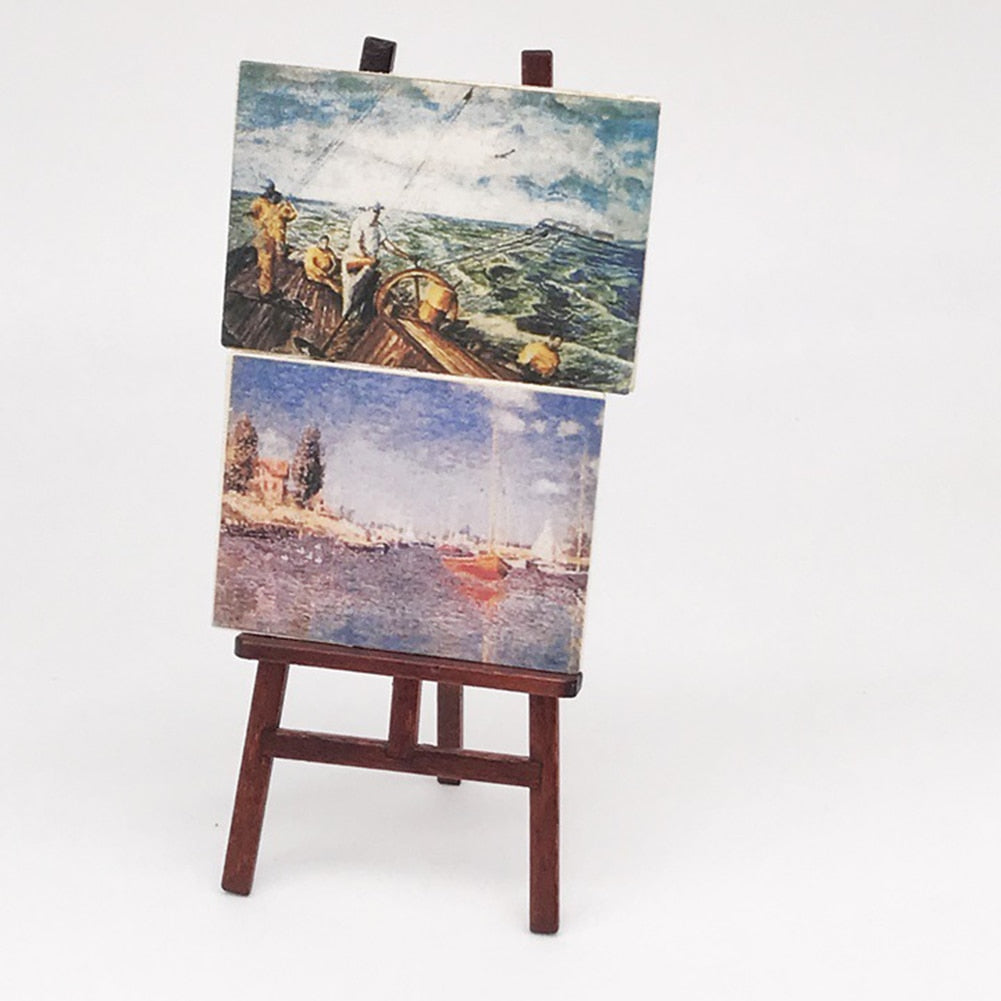 Miniature Art Room Scene (each piece sold separately, choose desired pieces)