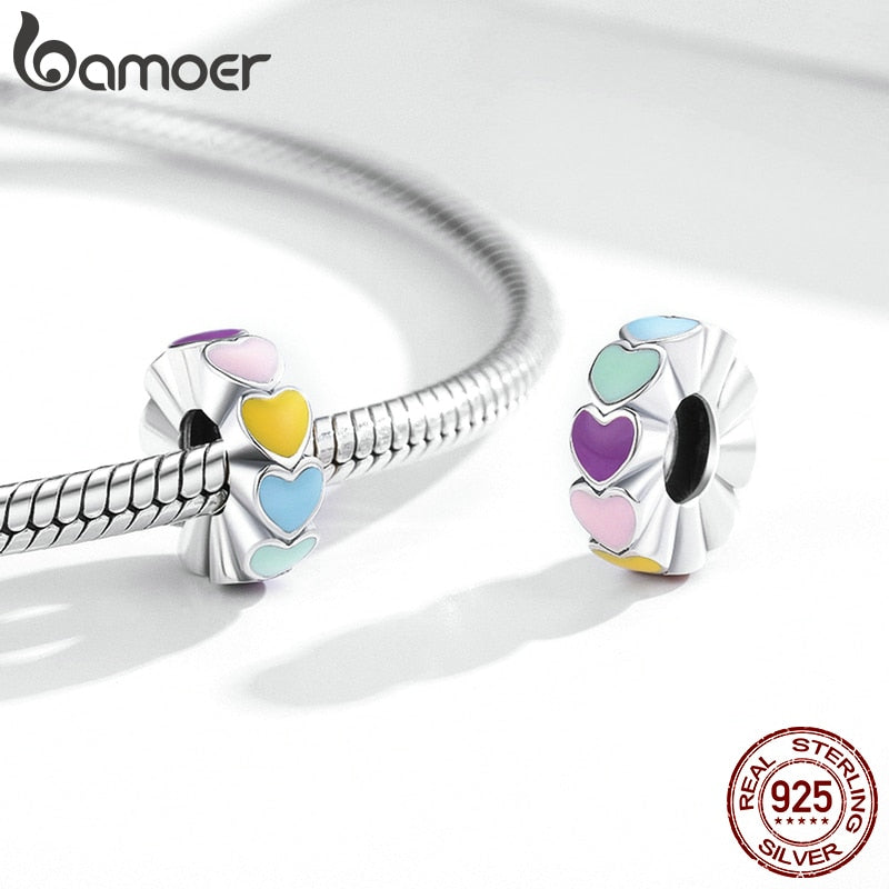 Bamoer Bracelet Sterling Silver Animal Spacer Charms (style option)