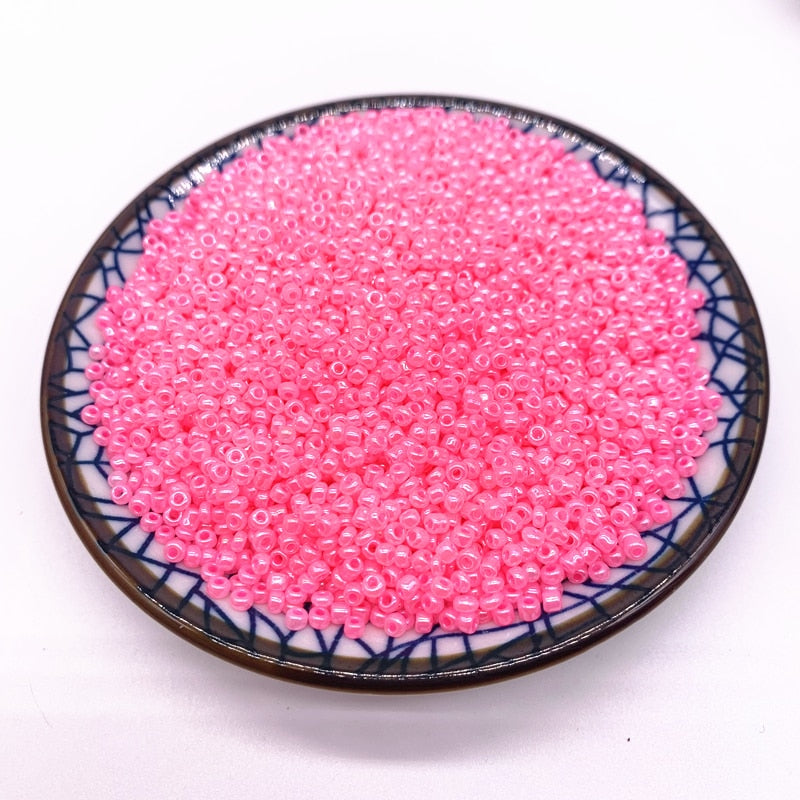 Czech Glass Seed Beads (size and color options, 200/500/1000 per pack)