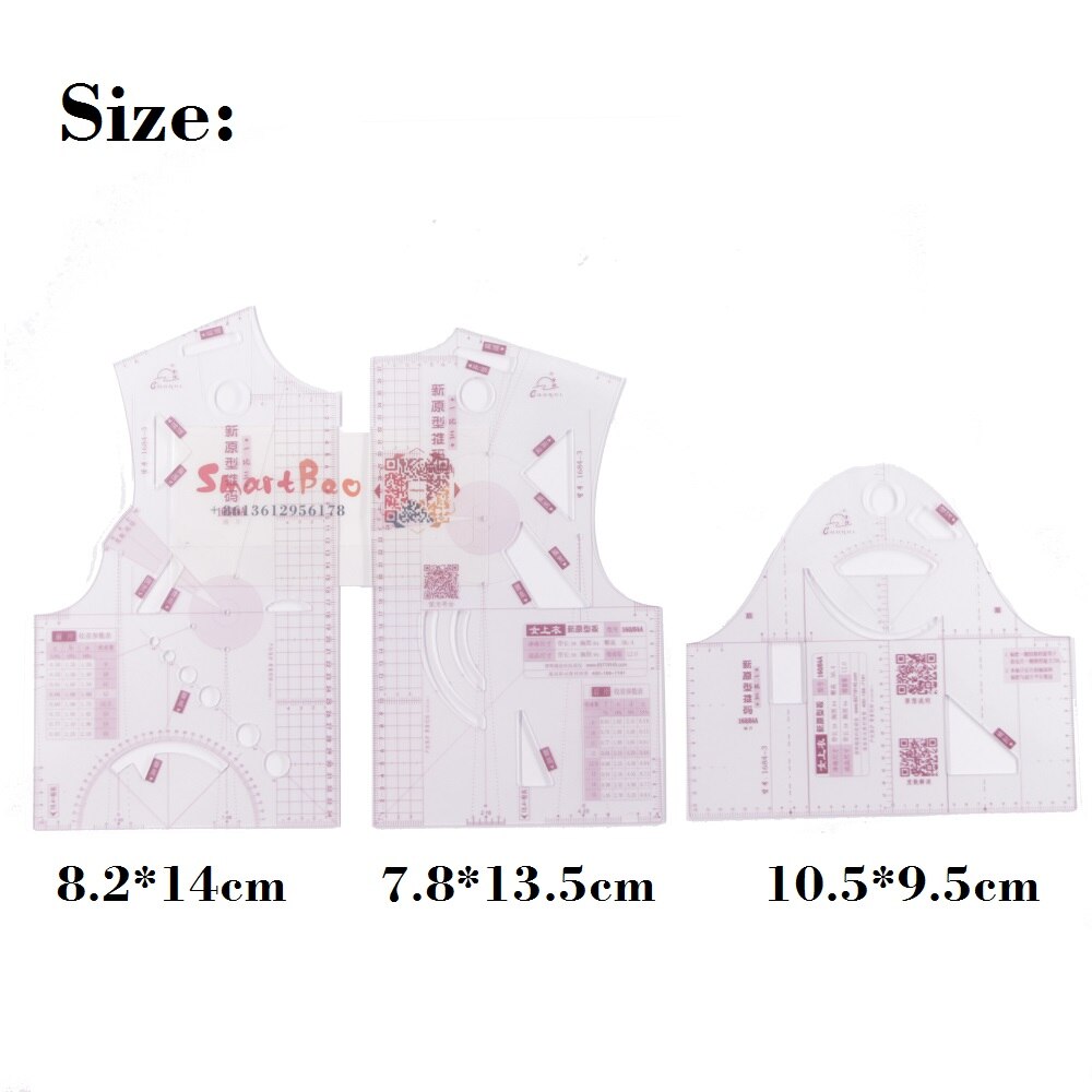 Fashion Ruler Pattern Making for Doll/Small Clothing