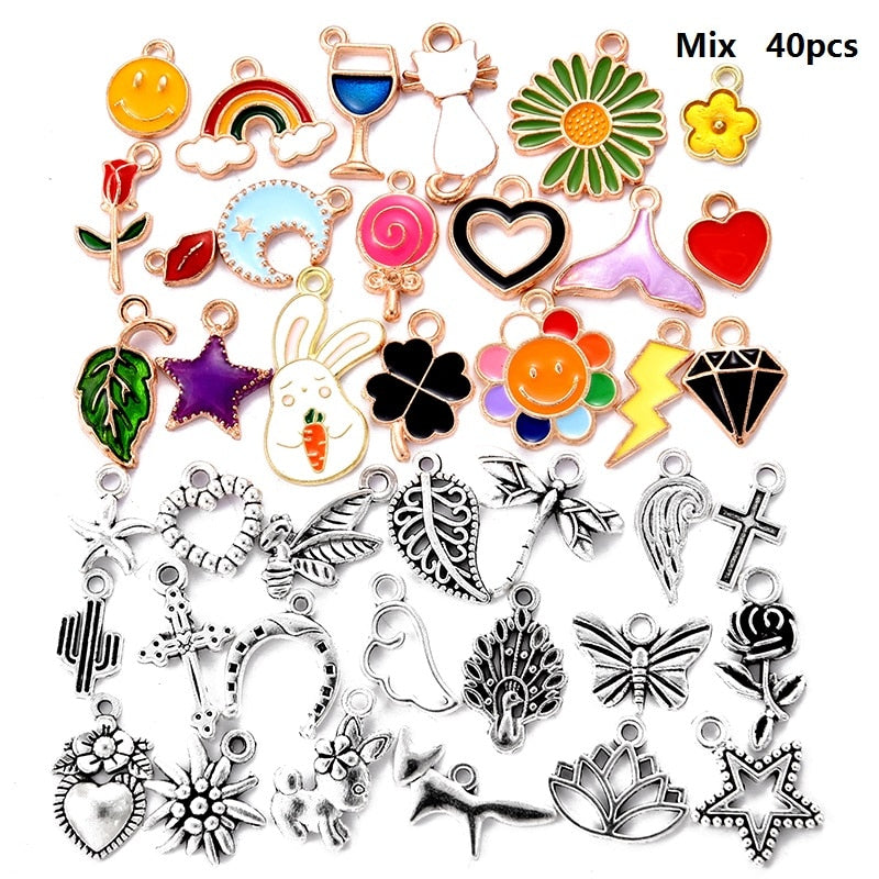 Variety Styles Metal Charms 100/set