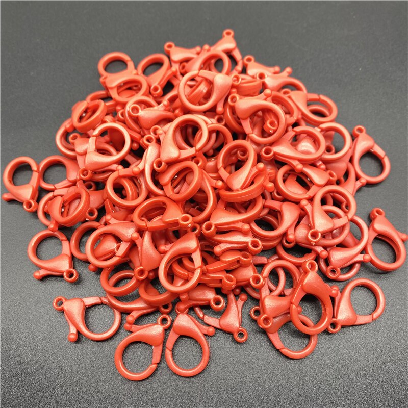 10Pcs 26mm Plastic Lobster Clasp Hooks