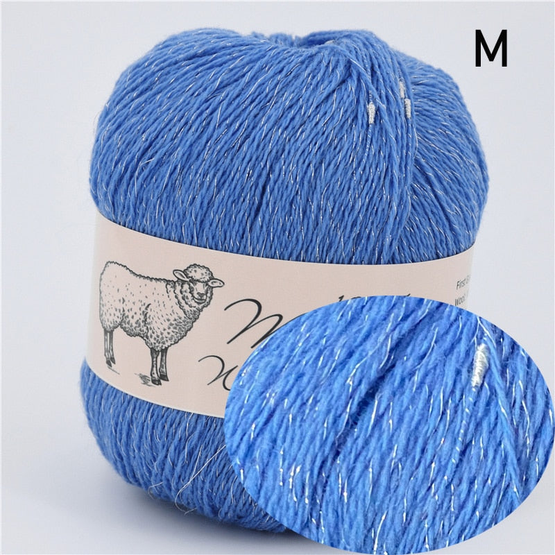 100% Medium-Fine Soft Crochet Merino Wool Yarn