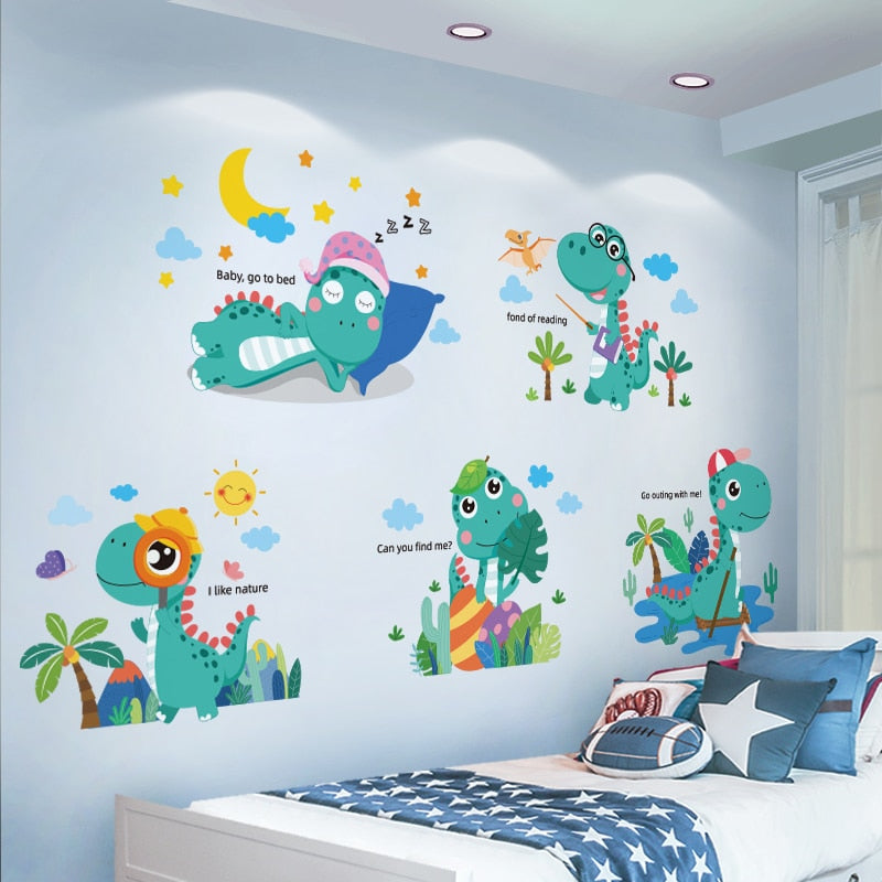 Cartoon Dinosaur Wall Stickers