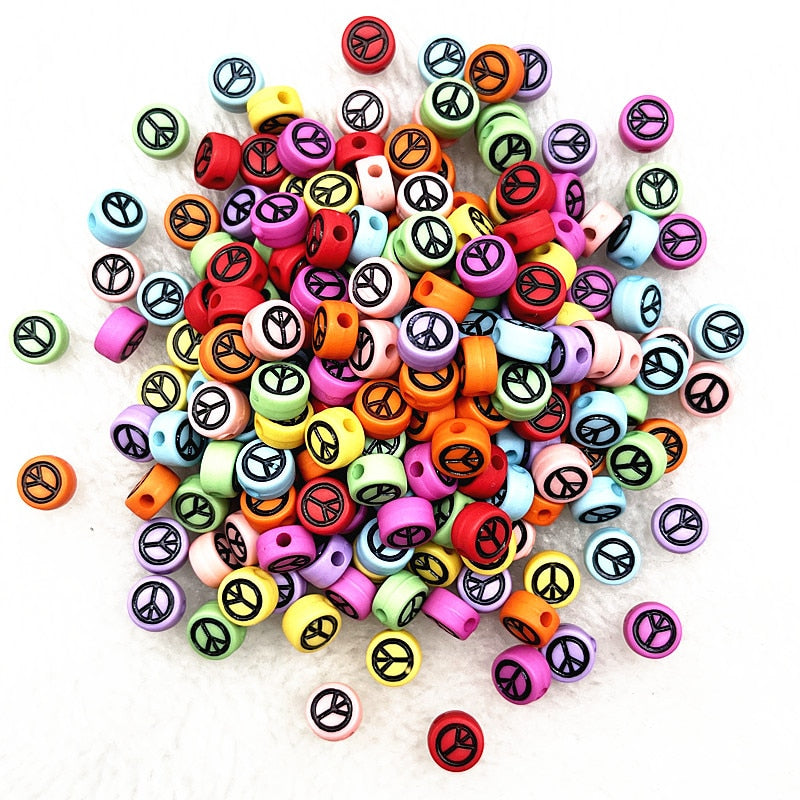 Alphabet Letter Beads (100/pack, color options)