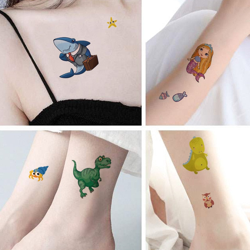 10 Pack Fake Tattoo Stickers