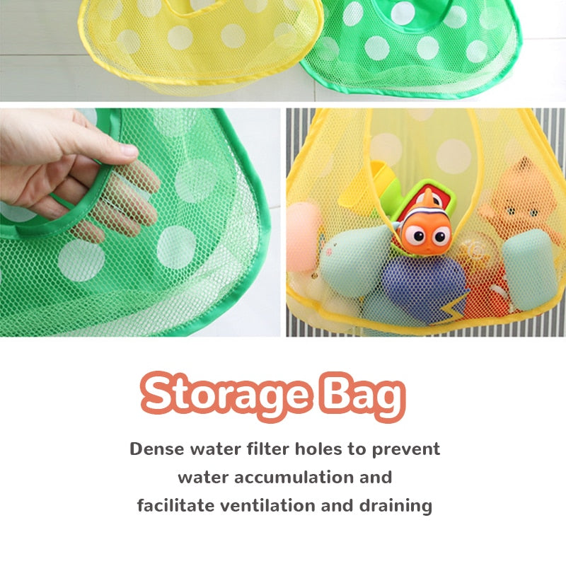 Cute Animals Bath Tub Toys Storage Mesh Net