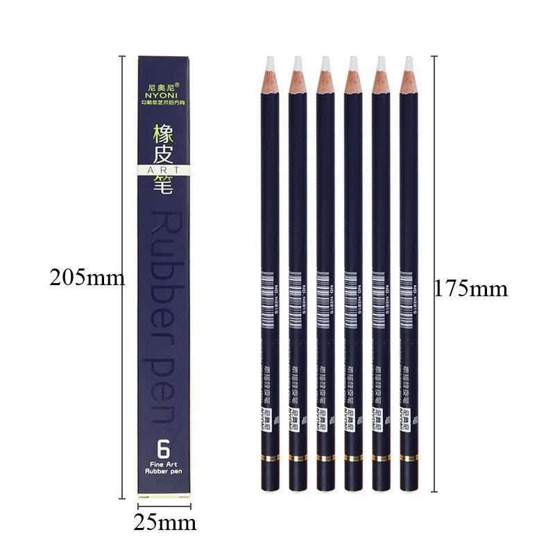 Rubber Pen/Pencil Eraser (1/3/6 pack)