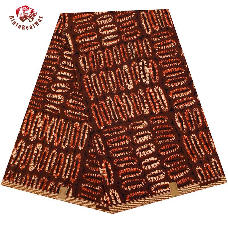 African Geometric Pattern Ankara Polyester Fabric