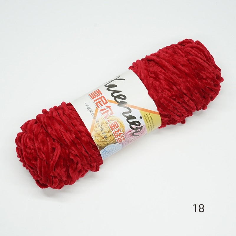 Chenille Velvet Acrylic Blended Yarn Anti-Pilling/Anti-Static/Eco-Friendly