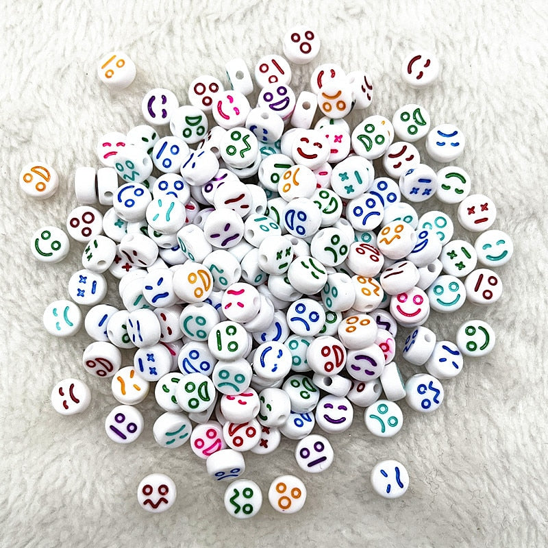 Alphabet Letter Beads (100/pack, color options)