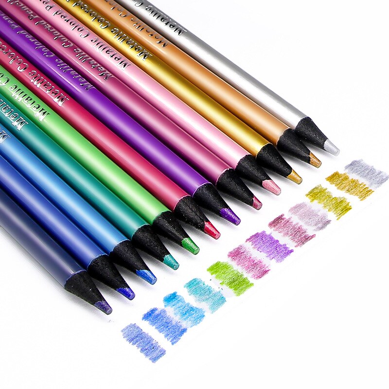 Metallic Colored Pencil 12/pack